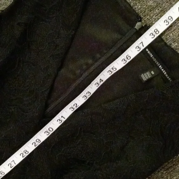 🖤White House Black Market🖤 - Black Fit & Flare Lace Cocktail Dress - Picture 15 of 15